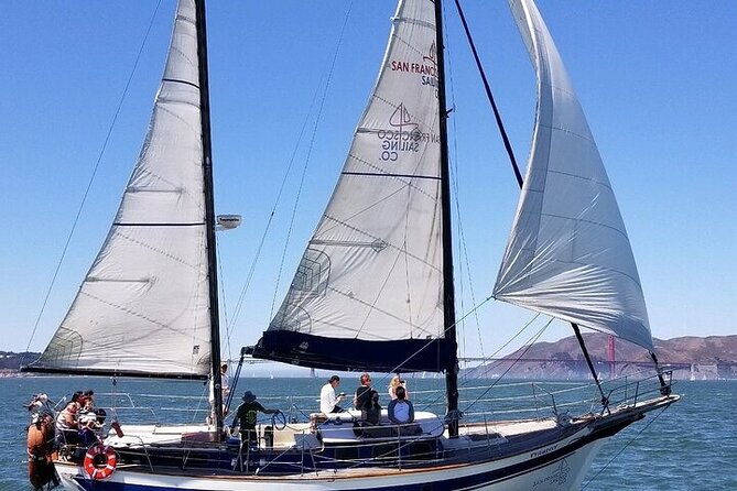 2-Hour Sunset Sail on the San Francisco Bay - Under the Golden Gate Bridge at sunset