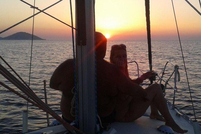 3 hours Kassandra Sunset or Day sailing yacht tour - Safety, swimming, and comfort