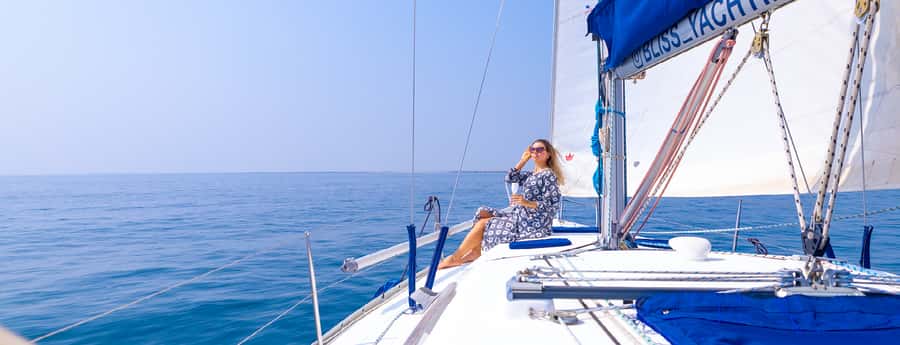 3 hrs Sailboat sea adventure in Dubai with Burj Khalifa view - Setting out from Mina Rashid Marina