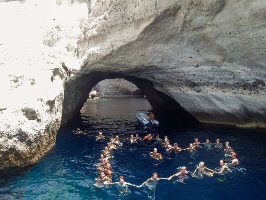 Adamas: Milos & Polyaigos Full-Day Sailboat Tour with Lunch - Thiorichia and the old sulfur mines