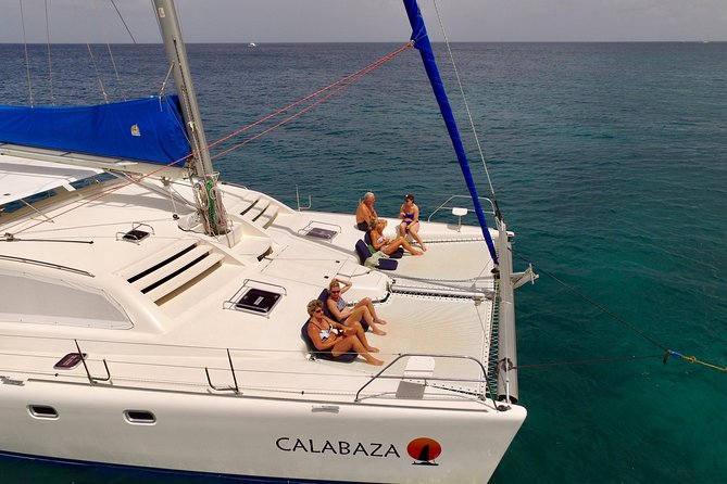 Afternoon Luxury Catamaran Sailing and Charter Cruise from Bridgetown - The turtle stop in Carlisle Bay