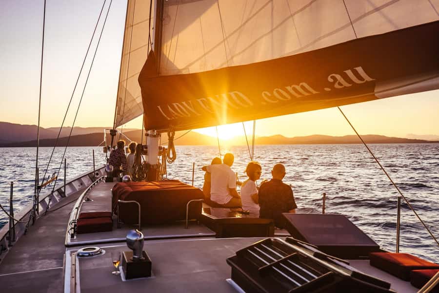 Airlie: Adults Only Sunset Sail with Aperol Spritz/Antipasto - Antipasto with a Whitsunday view
