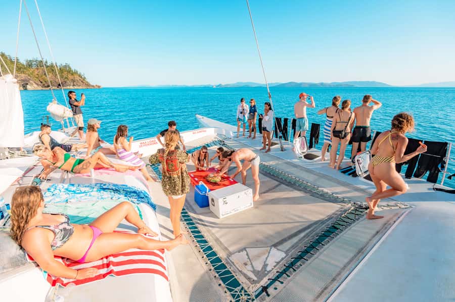 Airlie Beach: 2-Day Whitsunday Islands Sailing Snorkel Tour - Setting sail from Coral Sea Marina