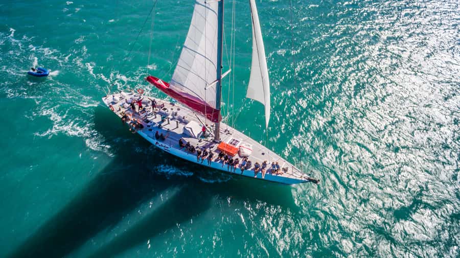 Airlie Beach: Whitsunday Islands 2-Day Sailing Tour - Whitehaven Beach before the day crowds