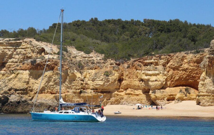 Albufeira: Sailing Boat Cruise BBQ & Open Bar on the Beach - Key details at a glance