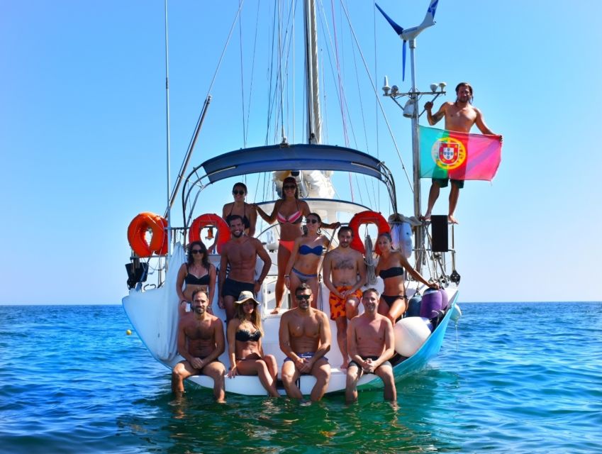 Albufeira: Sailing Boat Cruise BBQ & Open Bar on the Beach - Leaving Albufeira Marina on a 50-foot yacht