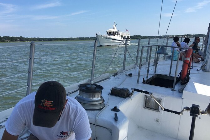 America's Cup 12-Meter Yacht Afternoon Sail from Hilton Head - Dolphins, rays, and the natural side of the trip