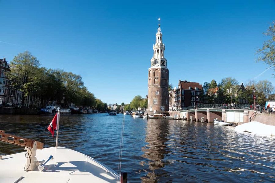 Amsterdam: Fly High with This is Holland & Sail the Canals - Westerkerk, Magere Brug, and the views worth watching