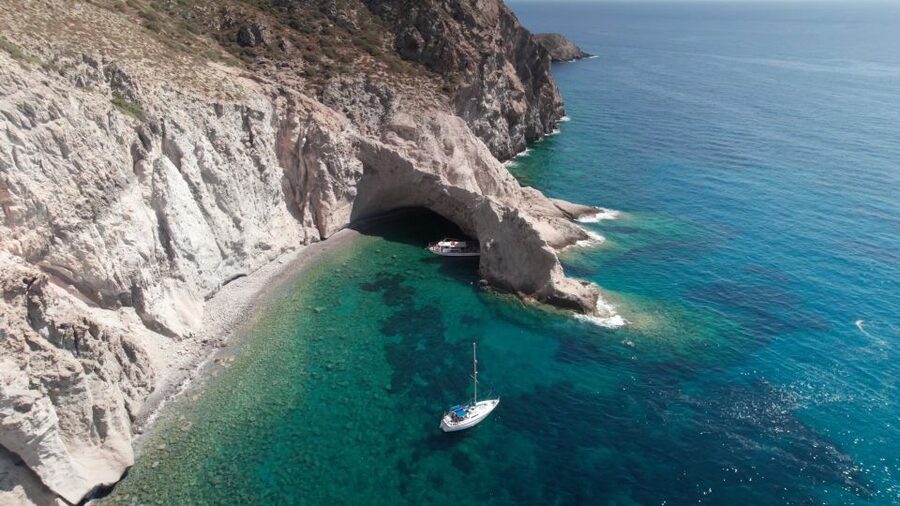 Antiparos: Private Sailing Cruise with Swim Stops and Lunch - Greek lunch grilled onboard