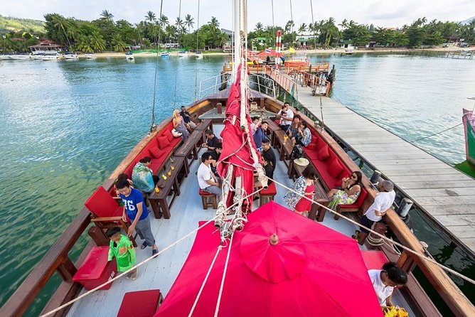Around Koh Samui Day Cruise Tour By Red Baron Chinese Sailboat - Thai lunch buffet and barbecue on board
