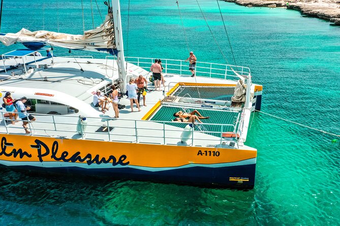 Aruba Afternoon Snorkel Sail aboard Palm Pleasure Catamaran - An open bar and a proper light lunch