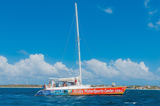 Aruba Sunset Sail - The Arusun Catamaran - Snorkeling equipment is included