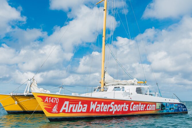 Arusun Catamaran Sail with Snorkeling in Aruba - Setting out from Palm Beach on the Arusun