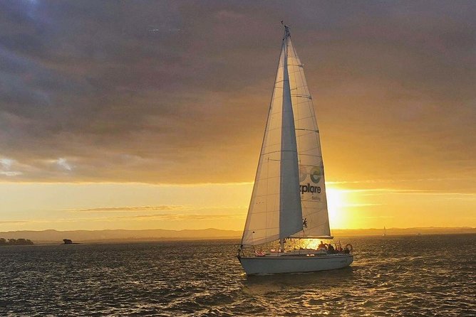 Auckland Harbour Sailboat Cruise Including Three Course Dinner - Leaving Viaduct Harbour on a 50-foot yacht