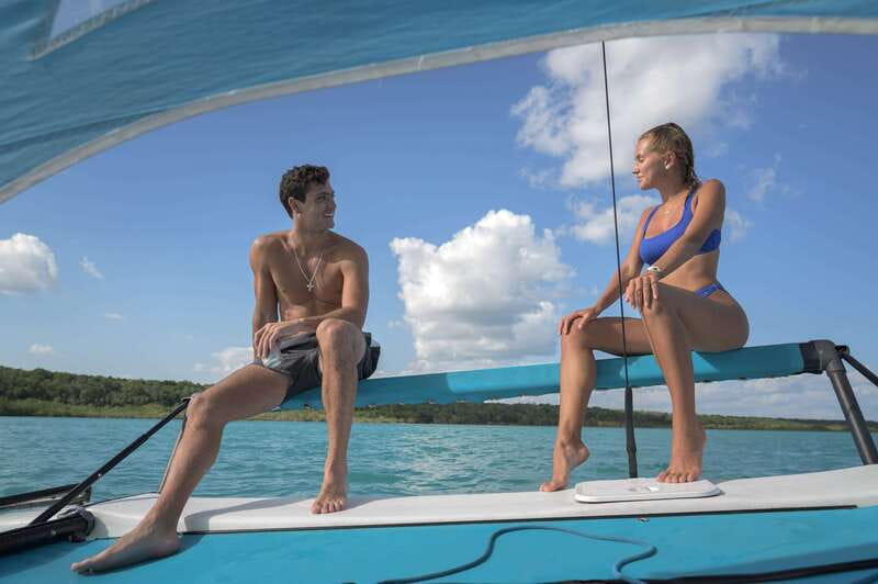 Bacalar: Group Sailing Tour with Guide - Black Cenote and the lagoon’s darker water