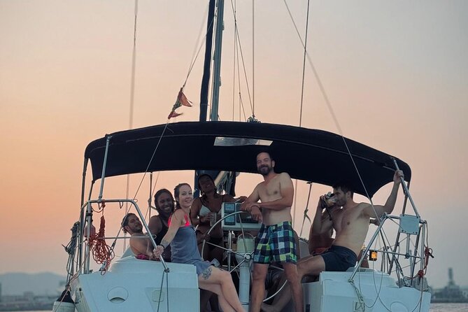 Barcelona Badalona Sailboat Tour Snack Drinks Swimming Sunset - The boat and the personal feel