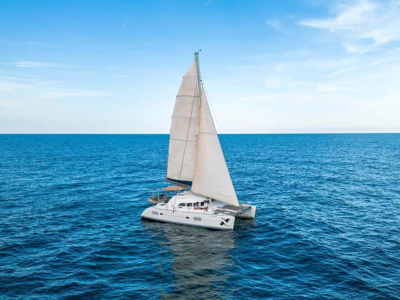 Barcelona: Catamaran Cruise w/ Sailing, Wine, & Tapa - The first 45 minutes: coastline, skyline, and fresh air