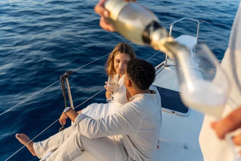 Barcelona: Catamaran Cruise w/ Sailing, Wine, & Tapa - Leaving Marina Vela from mooring 108