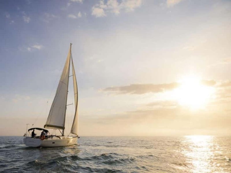 Barcelona: Luxury Sunset Sailboat Tour from Port Olimpic - Meeting the Skyfall at Port Olimpic