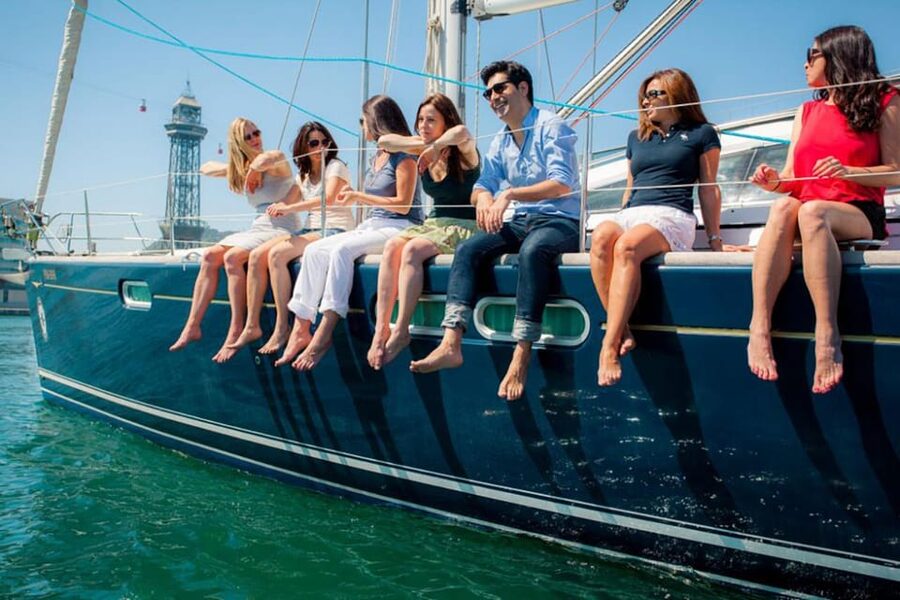 Barcelona: Private Luxury Sailing Tour - Barcelona’s skyline from the sea