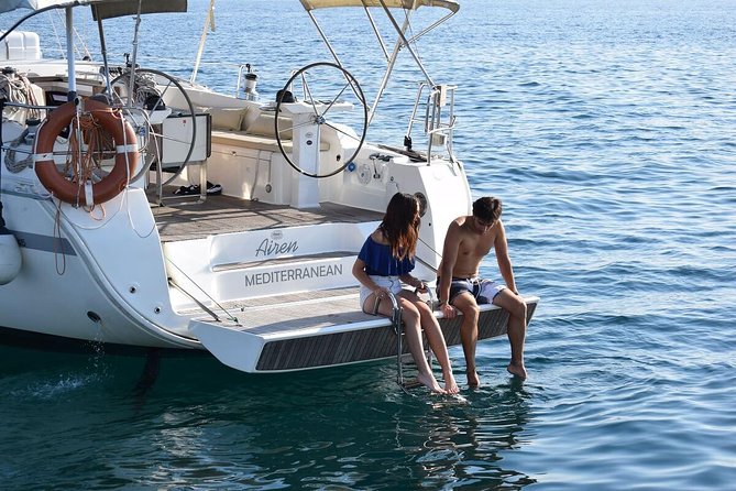 Barcelona: Private Sailing cruise with drinks & snacks - The Quiet Anchorage and Mediterranean Swim