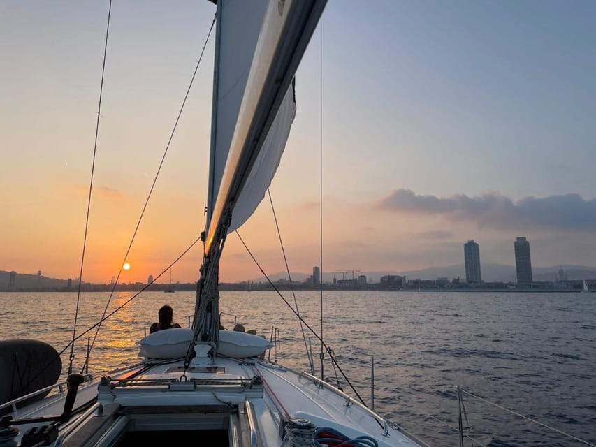 Barcelona: Sailboat Ride with Drinks and Snacks - What you see from the water