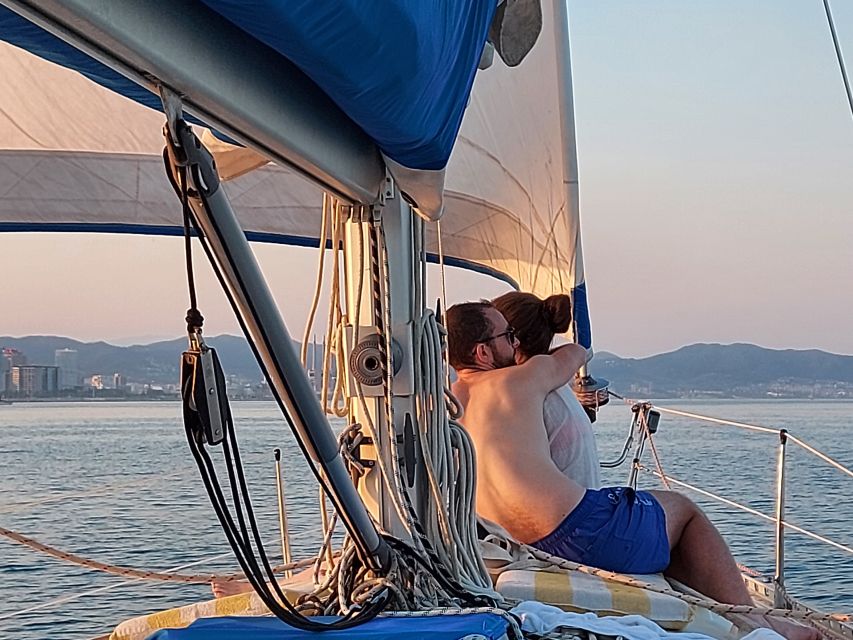 Barcelona Sailing Tour Drinks, snacks Swim & Stunning Views - The Mediterranean swim stop