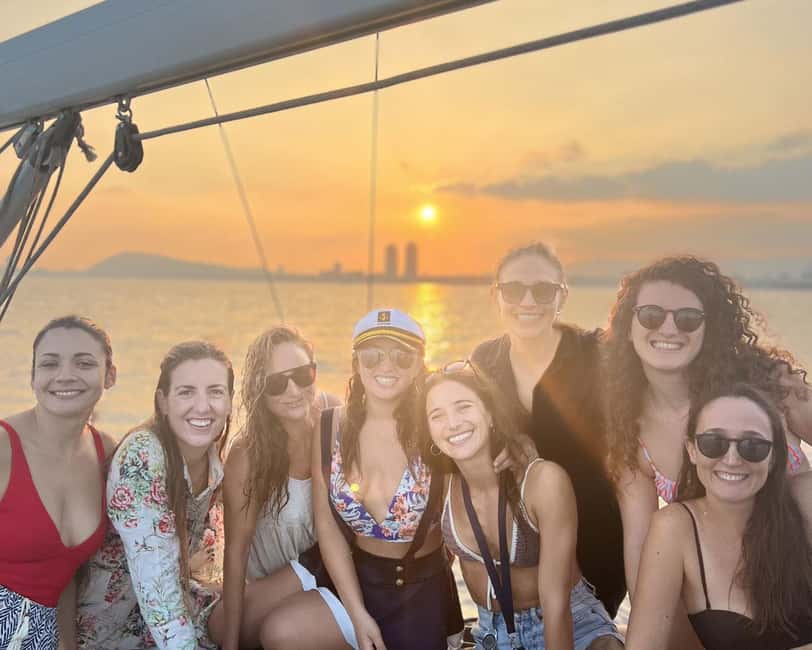 Barcelona: Sailing with Open Bar, Catalan Snack & Swim Stop - One Hour of Barcelona Views from the Sea