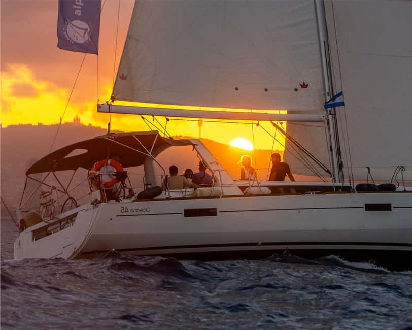 Barcelona: Sailing with Open Bar, Catalan Snack & Swim Stop - Choosing Morning, Afternoon, or Sunset