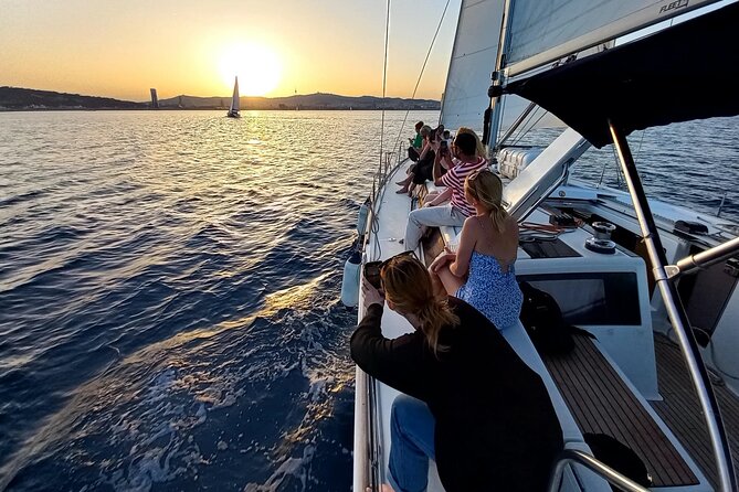 Barcelona Sunset Sailing Cruise from Port Olímpic with Open Bar - Maremagnum and the commercial port