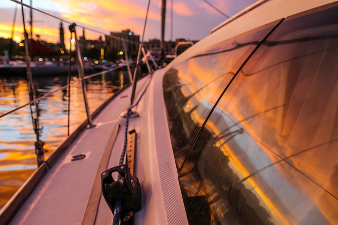 Barcelona Unique Sunset Sailing Experience with Tapas & Open Bar - Tapas, snacks, and the open bar