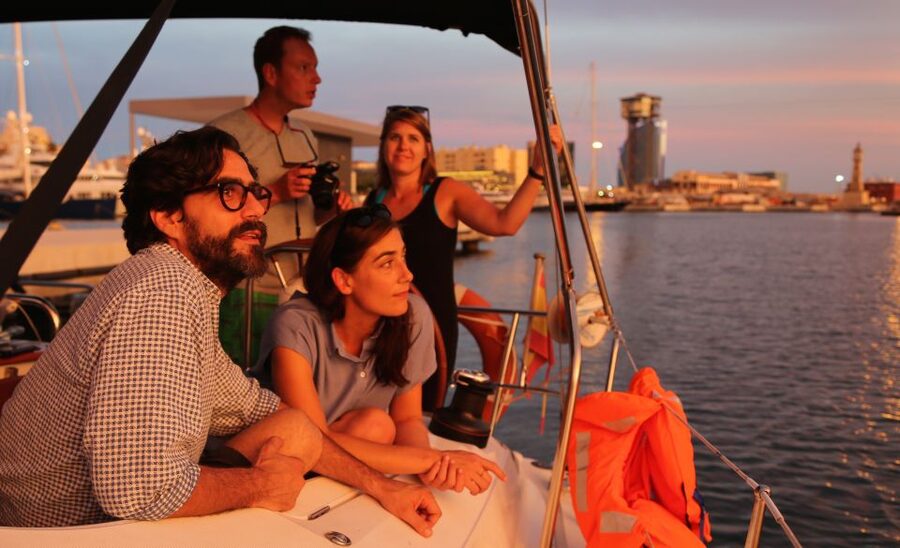 Barcelona: Unique Sunset Sailing Tour with Tapas & Open Bar - Three tapas, small snacks, and an open bar