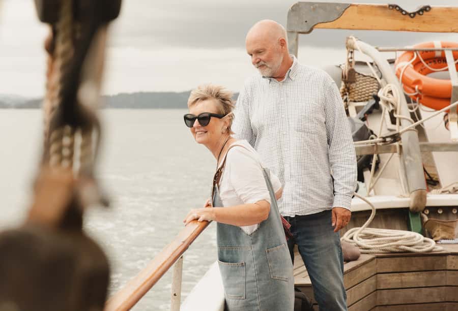 Bay of Islands: Full-Day Tall Ship Sailing Excursion - Hoisting sails and taking the helm