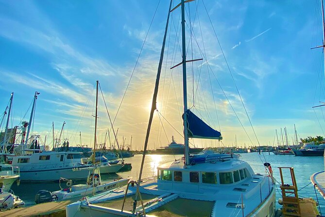 Bimini Charters - Private Luxury Catamaran 3-hr Sunset Sails - Comfort on board the S/V Liberty