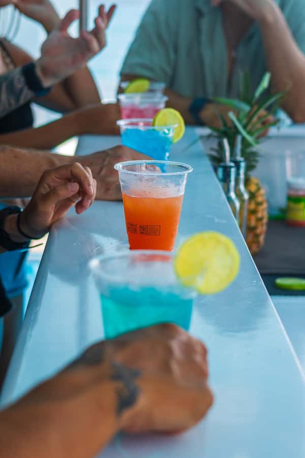 Board from Waikiki Beach for our Aloha Hour Sail - Hawea, a 50-foot catamaran made for open views