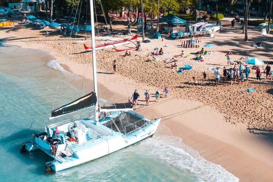 Board from Waikiki Beach: Scenic Sunset Sail on the Hāwea - Meeting near the Duke Kahanamoku Statue