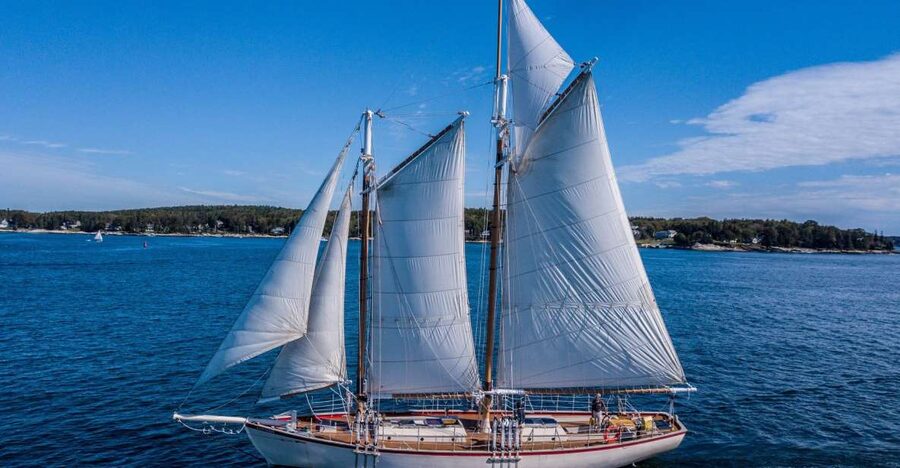 Boothbay Harbor: Scenic Schooner Cruise - The first stretch uses the engine