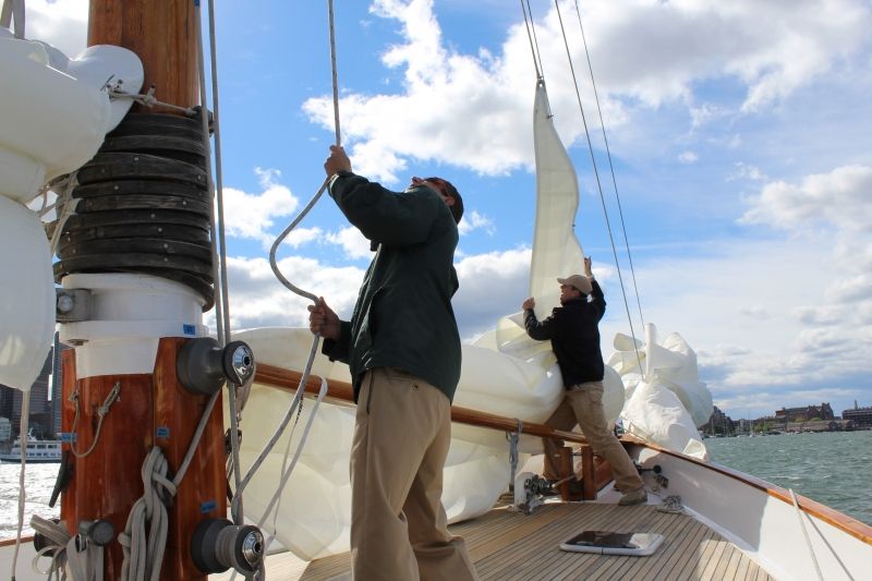 Boston: Downtown Harbor Sailing Cruise - The Charleston Navy Yard and waterfront parks