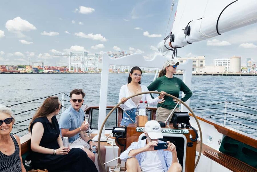 Boston: Downtown Harbor Sailing Cruise - The harbor skyline from the water