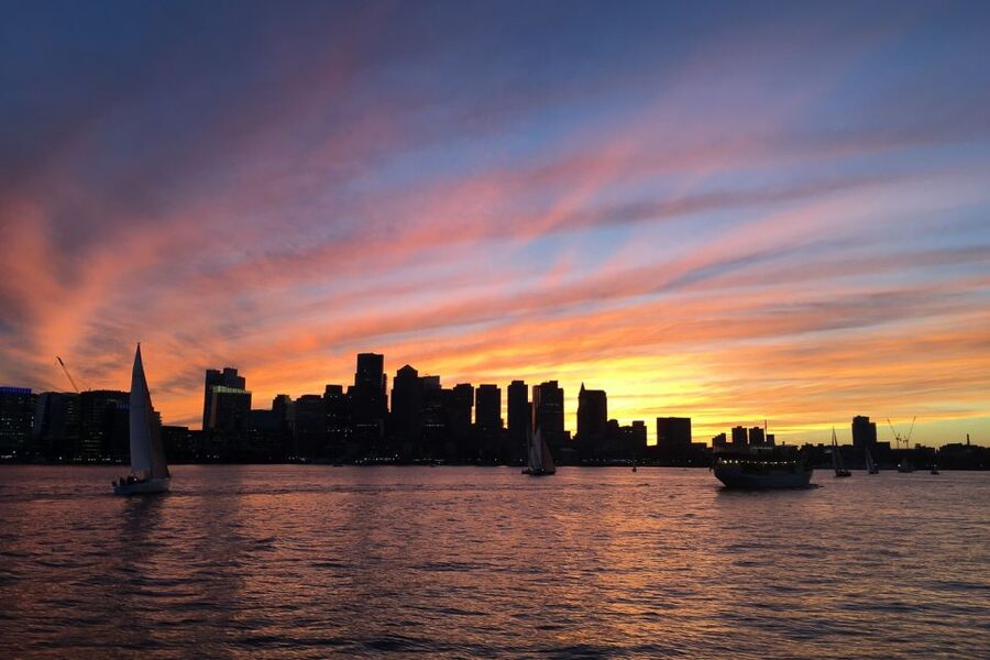 Boston: Harbor Champagne Sunset Sail from Rowes Wharf - Charlestown Navy Yard and Boston’s working past