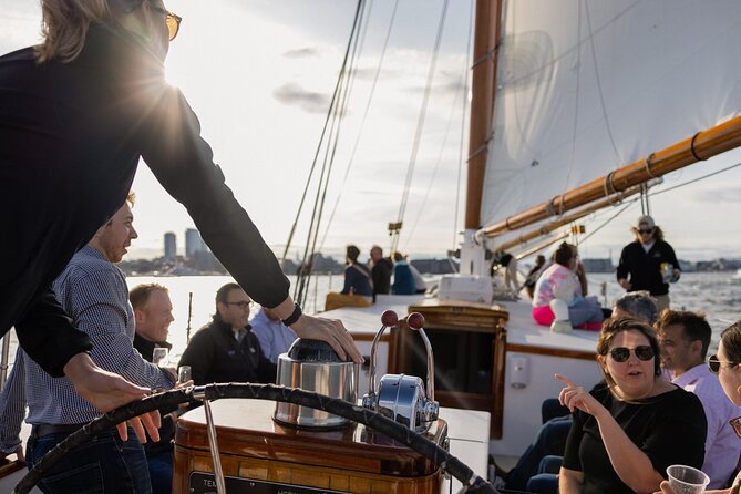 Boston Harbor Sunset Sail Tour - Fan Pier and the modern Seaport