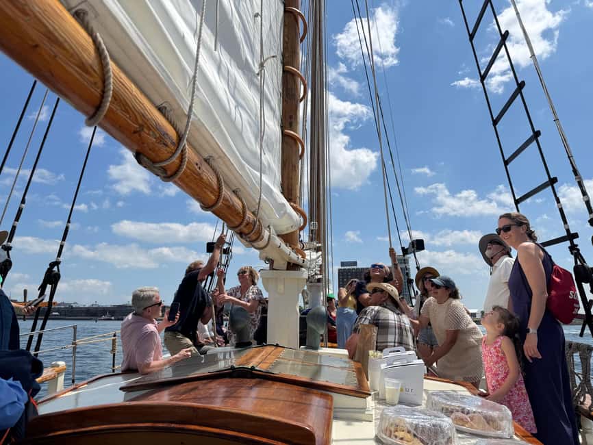 Boston: Tall Ship Harbor Sail - Setting out from Fan Pier Marina