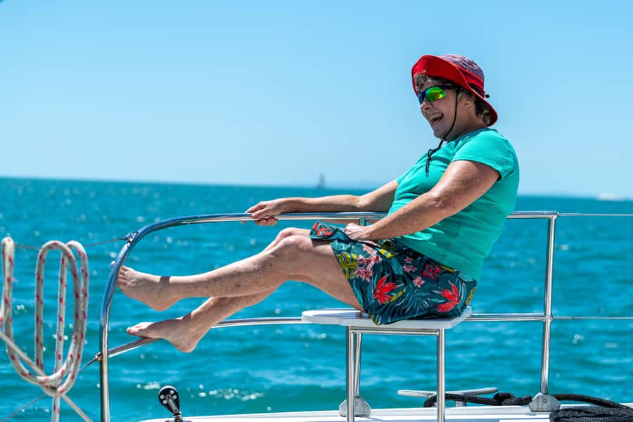 Brisbane: Half-Day Moreton Bay Sailing Cruise with Antipasto - The anchorage: swim, paddle, or stay aboard