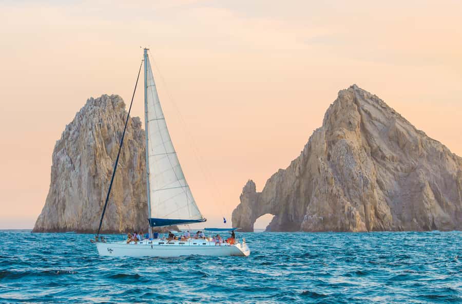 Cabo Luxury Sunset Sailing Adventure with Open Bar - Sailing the Pacific and Sea of Cortez