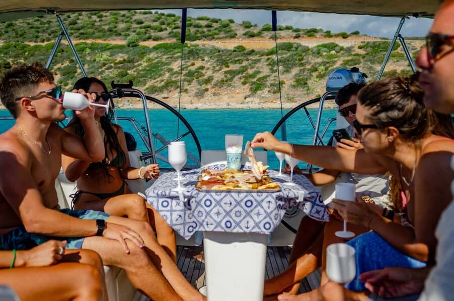 Cagliari: Mari Pintau Sailing Trip with Lunch & Snorkeling - Cala Regina brings another quiet swim