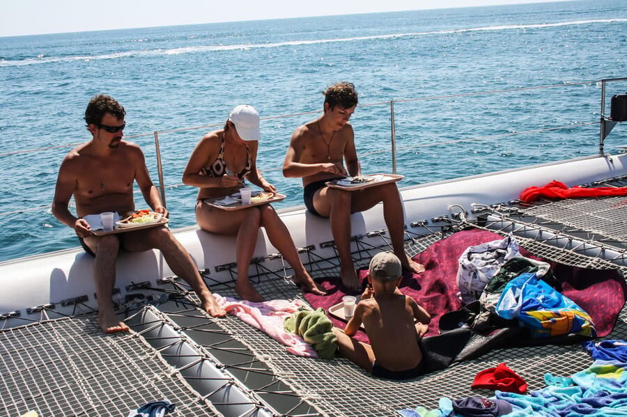 Cambrils: Costa Daurada Sail Catamaran Cruise - Food, cava, and the open bar