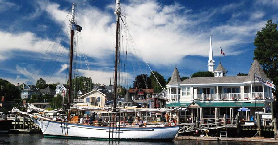 Camden: Historic Schooner Day Sailing Trip - Boarding beside Camden Town Landing