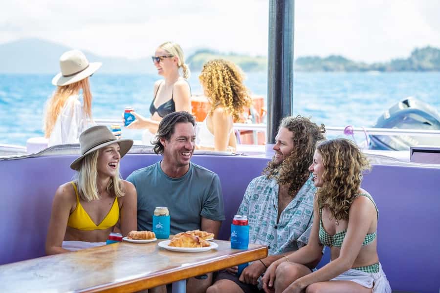 Camira Sunset Sail -Drinks & Snacks -Departing Airlie Beach - What the catamaran setting adds
