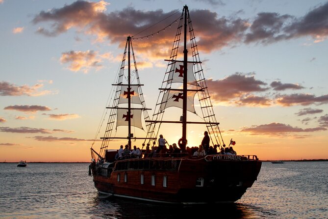 Cancun Lagoon Sunset Sailing Trip aboard classic Galeón with Dinner and Free bar - Price, Dock Fees, and Real Value