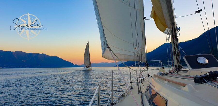Cannero Riviera: Sunset Sailing Lago Maggiore - Setting out from Cannero Riviera